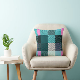 Rustic Contemporary Plaid Cushion