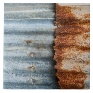 Rustic Corrugated Metal Tile