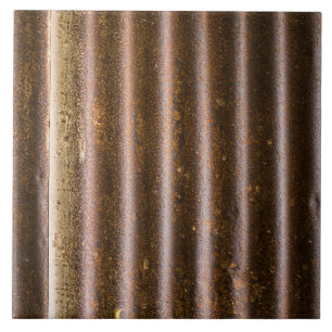 Rustic Corrugated Metal Tile