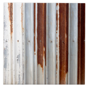 Rustic Corrugated Metal Tile