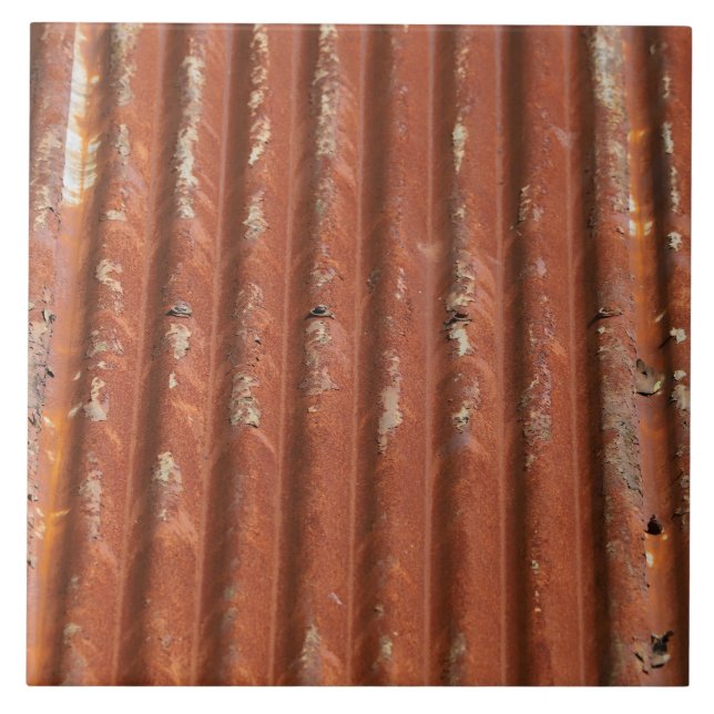 Rustic Corrugated Metal Tile (Front)