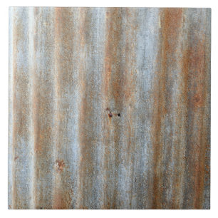 Rustic Corrugated Metal Tile