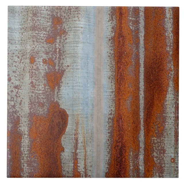 Rustic Corrugated Metal Tile (Front)