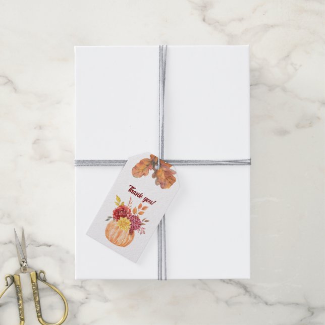 Rustic & Cosy Autumn Wedding Collection Gift Tag (With Twine)