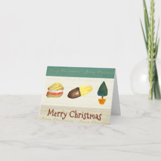 Rustic Cosy Biscuits Cookies Christmas Card