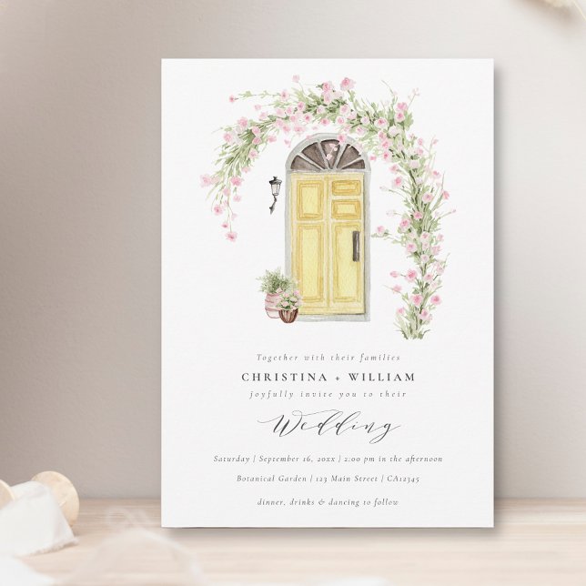 Rustic Cottage Garden Wedding Invitation (Creator Uploaded)