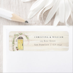 Rustic Cottage Garden Wedding Return Address