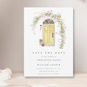 Rustic Cottage Garden Wedding Save the Date Invitation