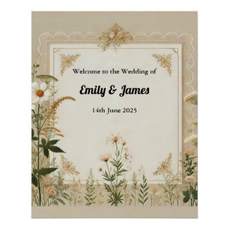 Rustic Cottagecore Wedding Sign