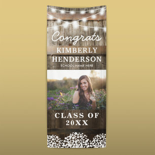 Rustic Country 2022 Graduation Photo Door Banner