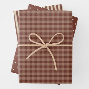 Rustic Country and Whimsical Homespun  Wrapping Paper Sheet