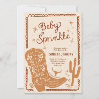 Rustic Country Baby Boy Sprinkle Invitation