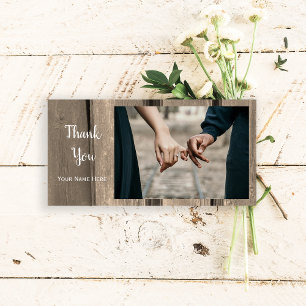 Rustic Country Barn Wood Thank You