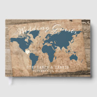 Rustic Country Barn Wood World Map Travel Themed