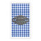 Rustic Country Blue Gingham Chalk I DO BBQ