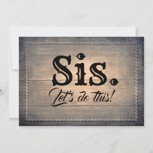 Rustic Country Bridesmaid / Maid of Honour Proposa Invitation