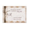 Rustic Country Burlap Lace Twine Wedding RSVP