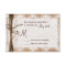 Rustic Country Burlap Lace Twine Wedding RSVP