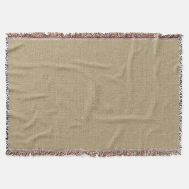 Rustic | Country Burlap Throw Blanket (Front)