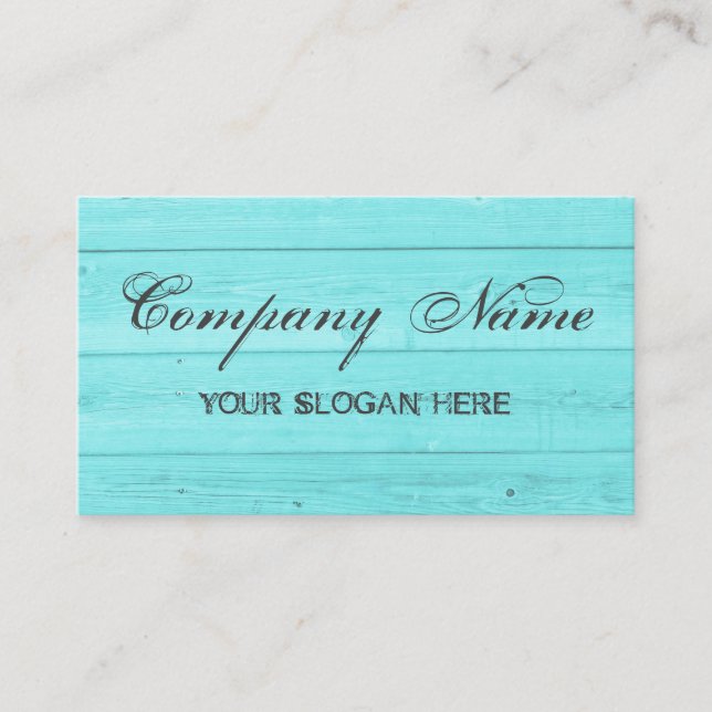 Rustic country chic business card template (Front)