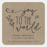 Rustic Country Christmas Kraft Personalised