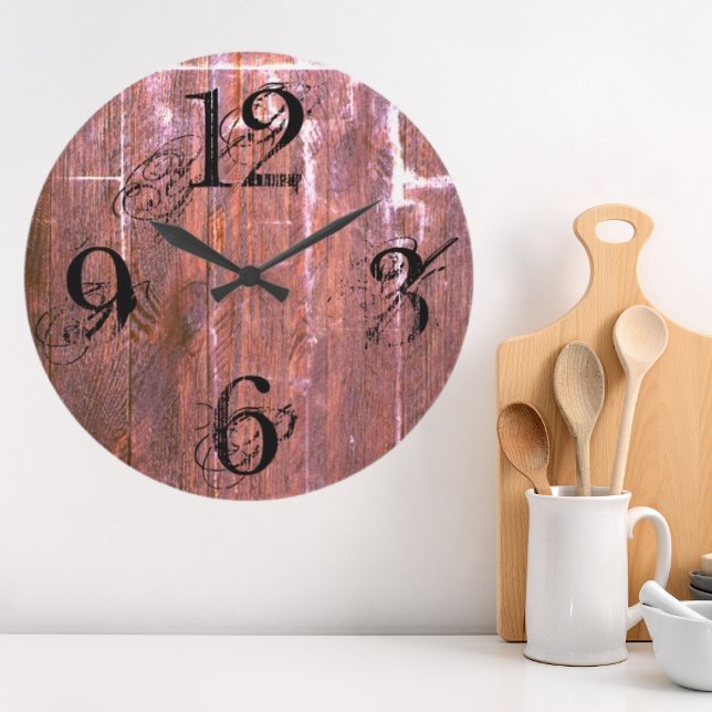 Rustic Country Cottagecore Farmhouse Large Clock (Creator Uploaded)