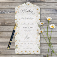 Rustic Country Daisy Floral No Dinner
