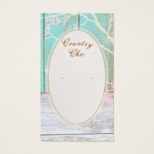 Rustic Country Earring Display Card