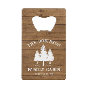 Rustic Country Family Cabin Trees Wood Plank Print