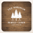 Rustic Country Family Cabin Trees Wood Plank Print