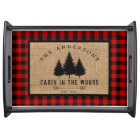 Rustic Country Family Name Cabin in the Woods