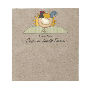 Rustic Country Farm Kraft Note Pad