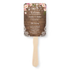 Rustic Country Floral String Light Wedding Program