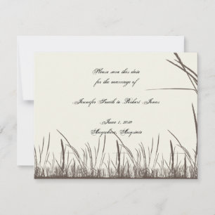 Rustic Country Grasslands Save the Date Invitation