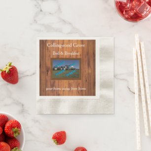 Rustic Country Inn 🤎 Cozy Bed and Breakfast Napkin