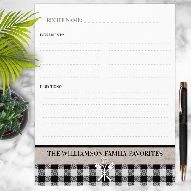 Rustic Country Kitchen Recipe Binder Insert (Creator Uploaded)