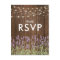 Rustic Country Lavender Lights Wedding RSVP
