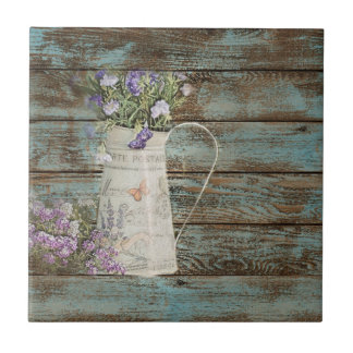 rustic country lavender whitewash blue barn wood tile