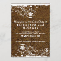Rustic Country Leather and Lace Wedding