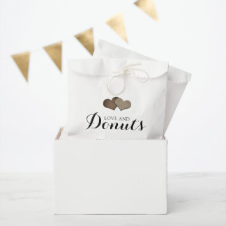 Rustic Country Love and Doughnuts Wedding Favour B Bags