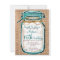 Rustic Country Mason Jar Birthday Invitation