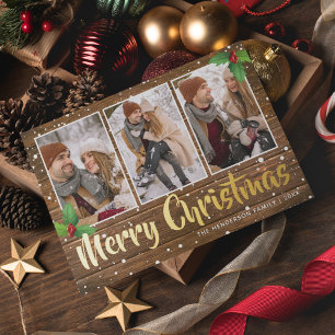 Rustic Country Merry Christmas Photo