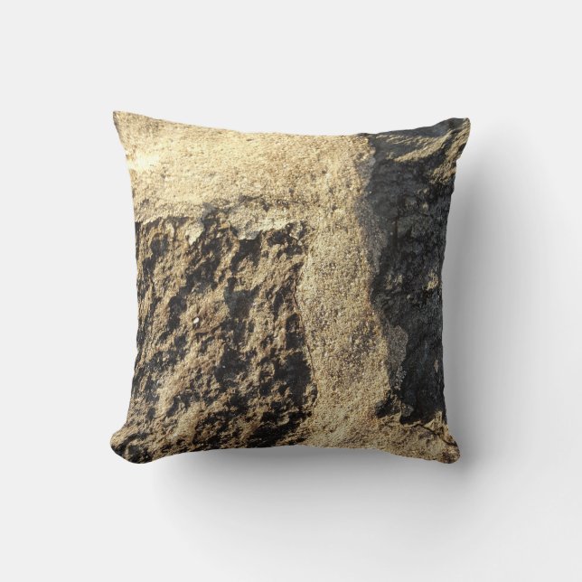 Rustic Country Nature Rock Surface Photo Cushion (Front)