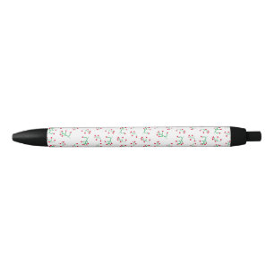 Rustic country pattern black ink pen