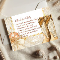 Rustic Country Peony Boots Books for Baby