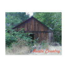 Rustic Country Postcard