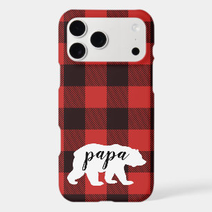 Rustic Country Red & Black Flannel Papa Bear