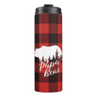 Rustic Country Red & Black Flannel Papa Bear