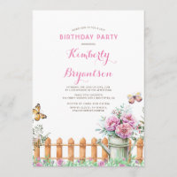 Rustic Country Rural | Garden Birthday Party