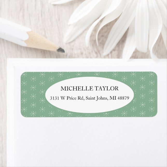 Rustic Country Snow On Green (Insitu)